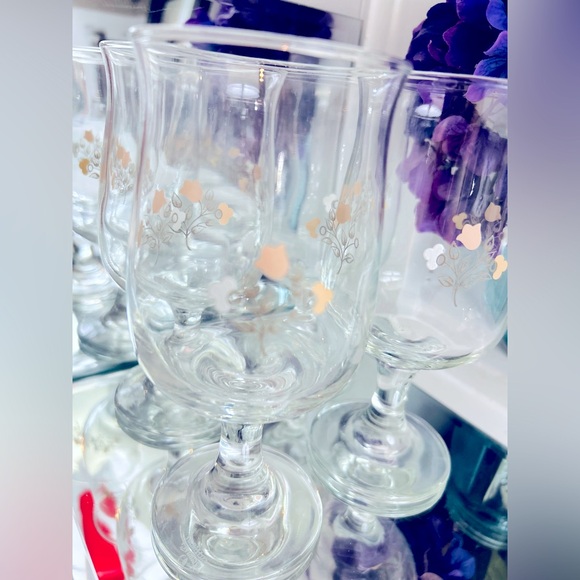 Set of 4 Pfaltzgraff Remembrance Goblets - Picture 5 of 9